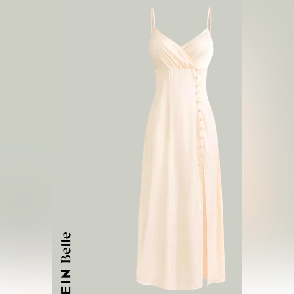 Ivory button down dress